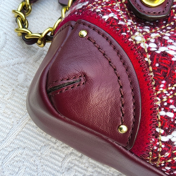 Coach Poppy Quilted Boucle Flight Bag - Perfect Condition - Picture 9 of 14